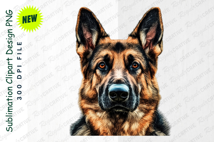 German Shepherd Clipart Image 23