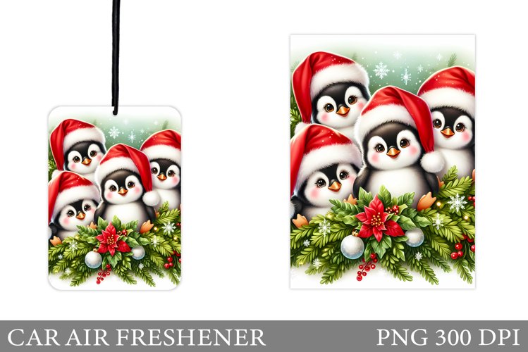 Cute Penguin Car Air Freshener. Christmas Car Air Freshener example image 1
