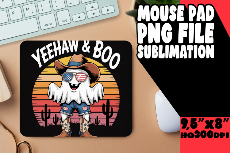 TIMELESS MOUSE MAT ARTISTIC DESIGN, Funny Ghost