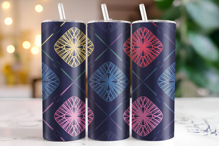 Abstract Tumbler Wrap | Sublimation | Tumblers example image 1
