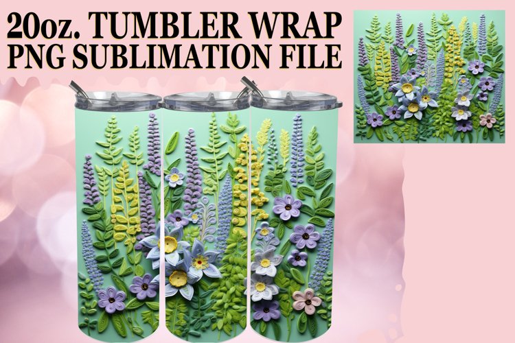 Sublime Floral Tumbler Wrap Delight