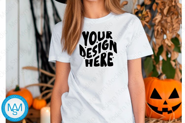 White Tshirt Mockup Image 10