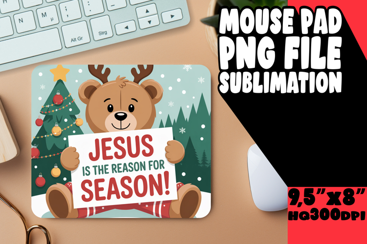 Cheerful Desk Mat Sublimation, Religious