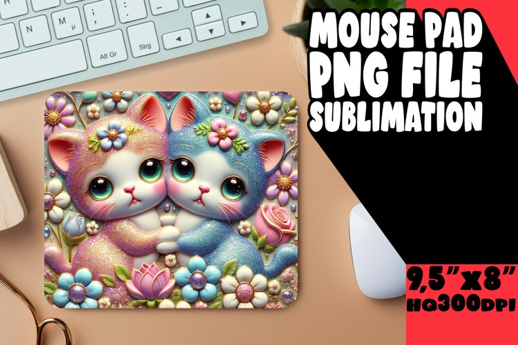 Bright Mouse Pad Design Sublimation, Cupid