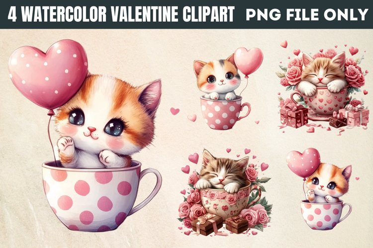 Cute Cat Clipart Image 4