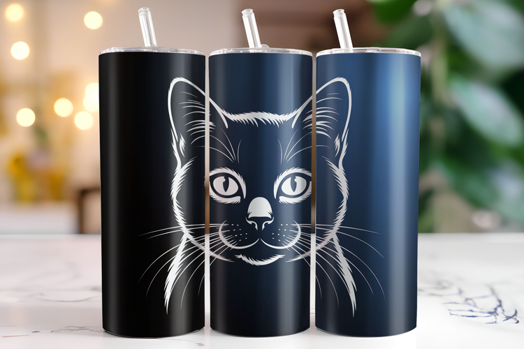 Cat Tumbler Wrap | Sublimation | Tumblers
