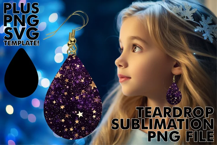 Starry Nights, Sparkling Earrings: Sublimation Delights