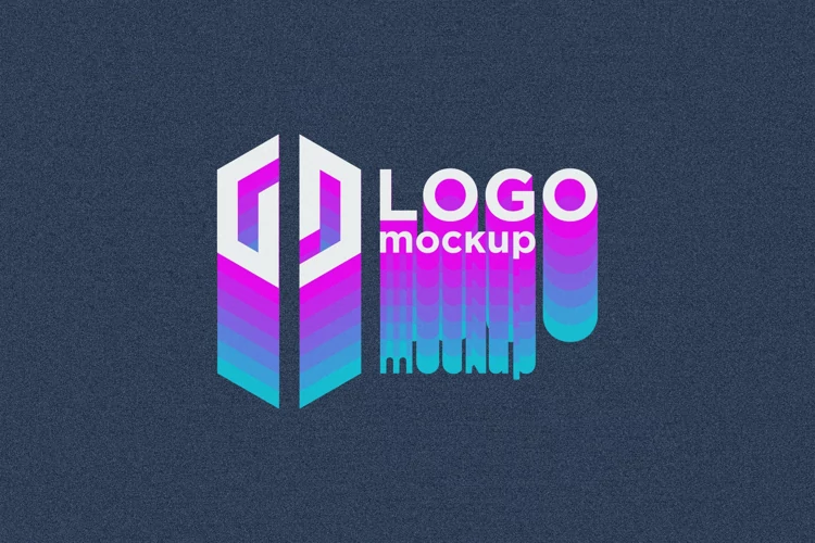 Multi Color Logo Mockup Template