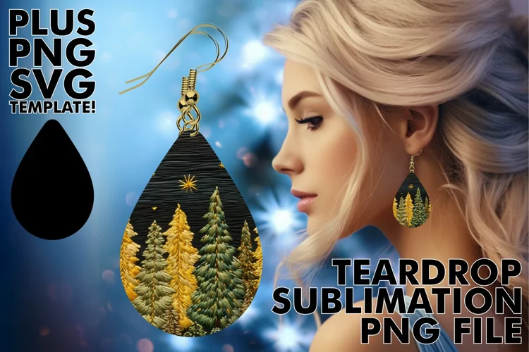Sublimation Splendor: 3D Embroidered Trees