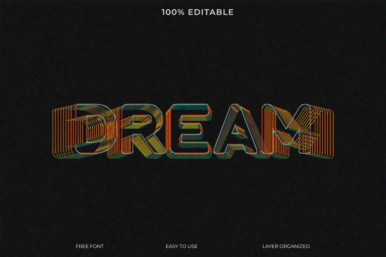 Retro Text Effect Image 8