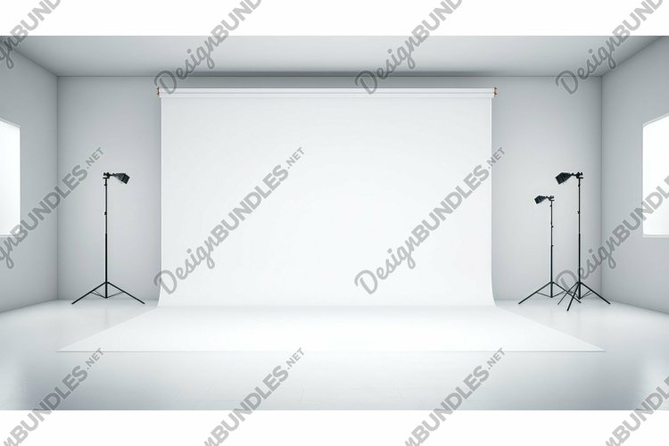 black plain studio background