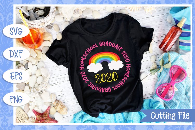 Homeschool Graduate 2020 SVG File example image 1