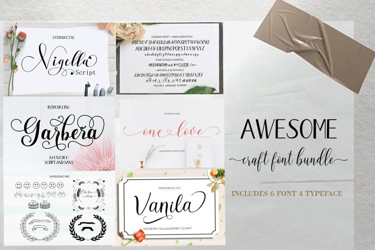 Awesome Font Bundles example image 1