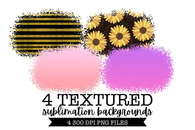 4 Textured Backgrounds - Sublimation Background