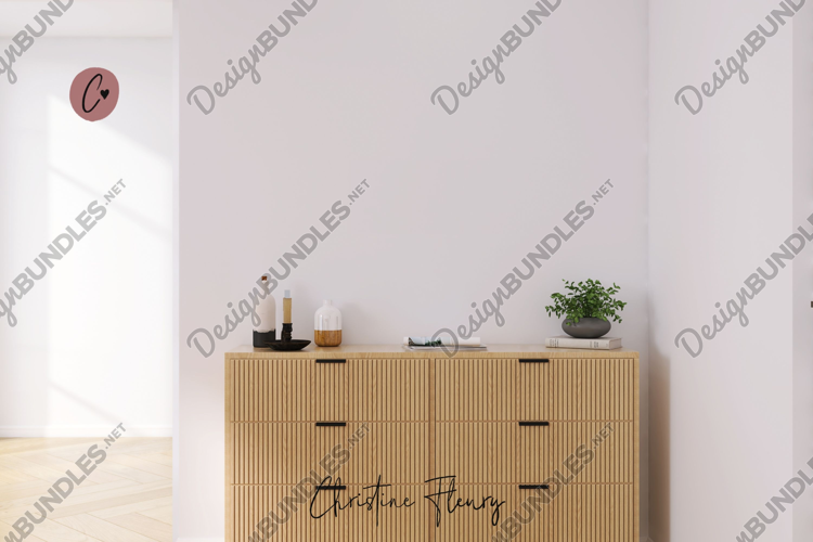 Modern Boho Interior Stock Photo