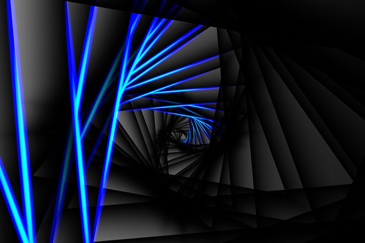 Optical illusions in the form of twisted triangles. example image 1