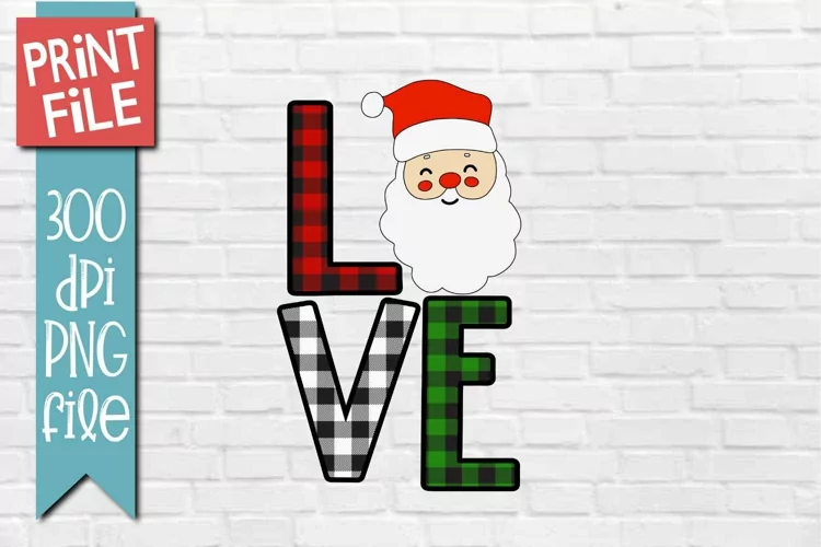 Santa Christmas Sublimation Design