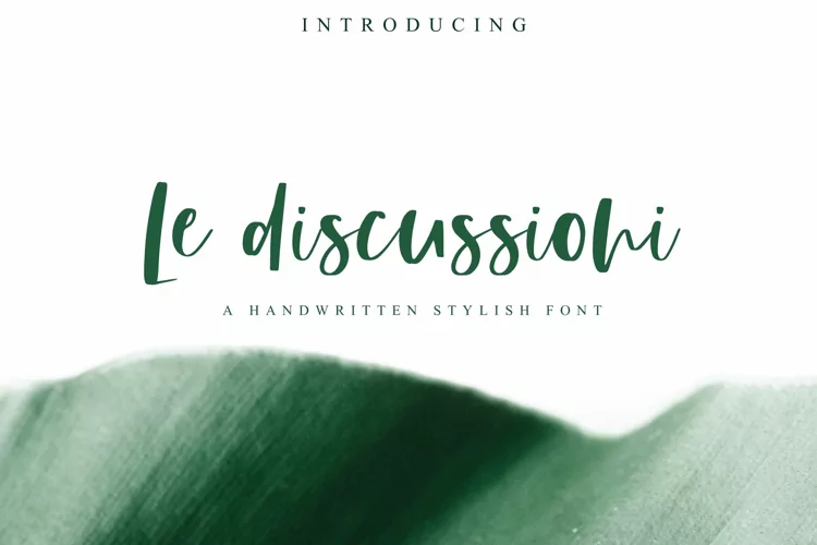 Le Discussioni - An Exquisite Hand Crafted Font