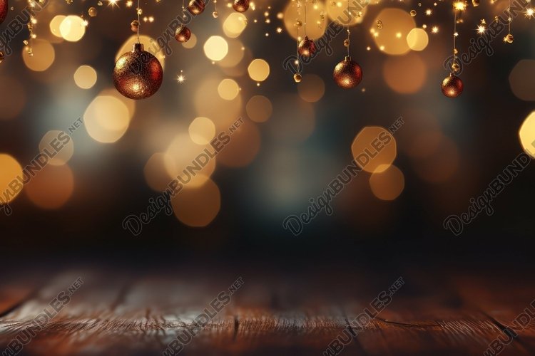 Ornaments With Bokeh Background Wallpaper