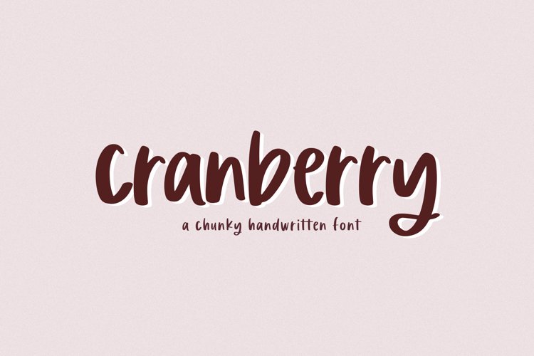 Cranberry - A Handwritten Font example image 1