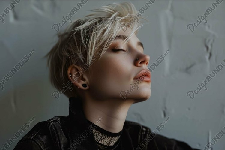 Androgynous person. Generate Ai example image 1