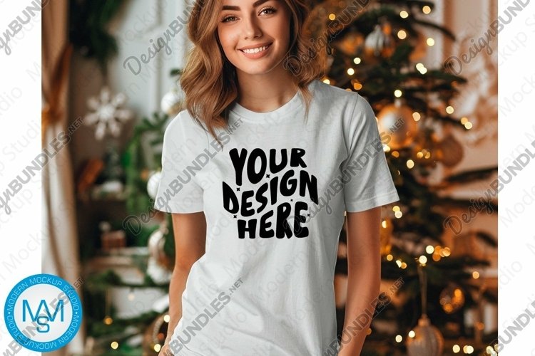 White Tshirt Mockup Image 4