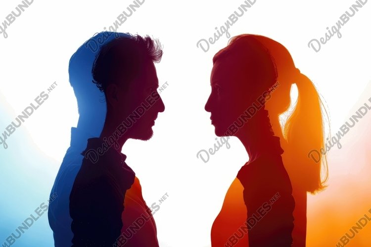 Man And Woman Silhouette Image 12