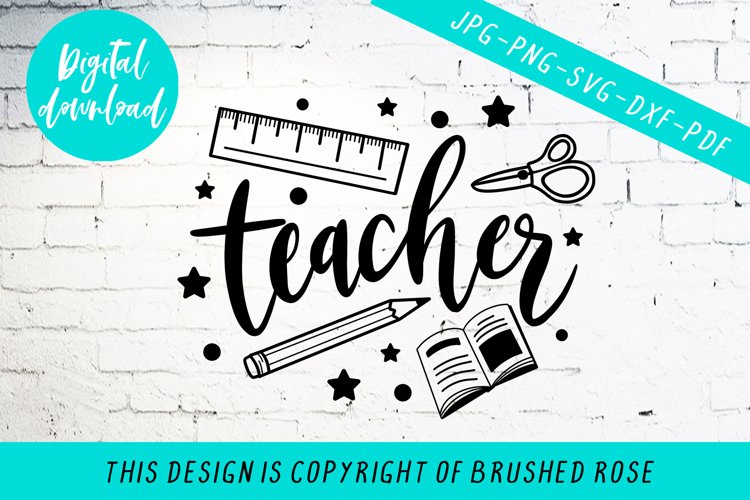 Teachers, clip art, svg example image 1