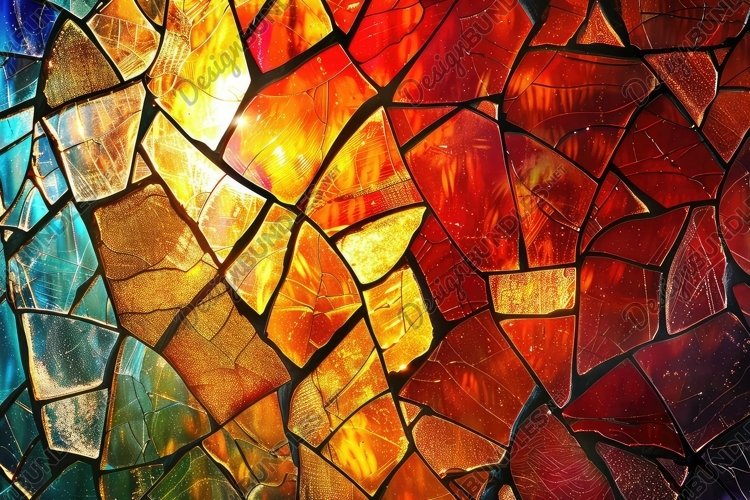 Stained Glass Texture Image 15
