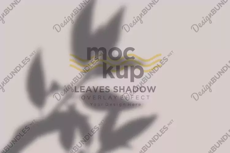 Leaves Shadow Overlay Effect Mockup