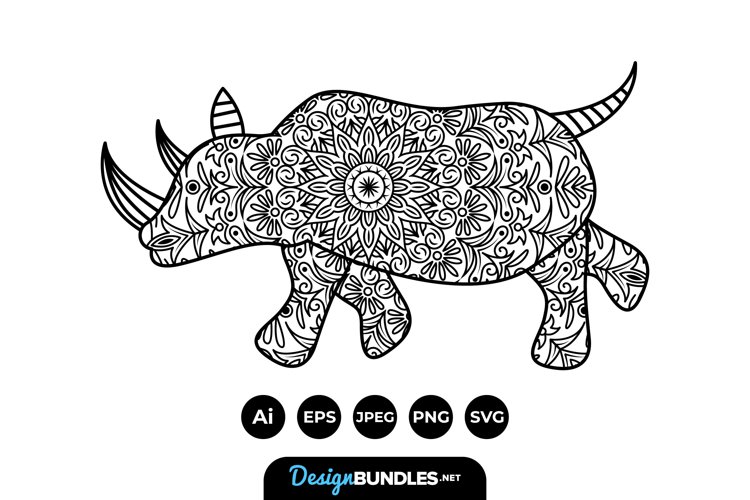 Black And White Animal Clipart Image 3