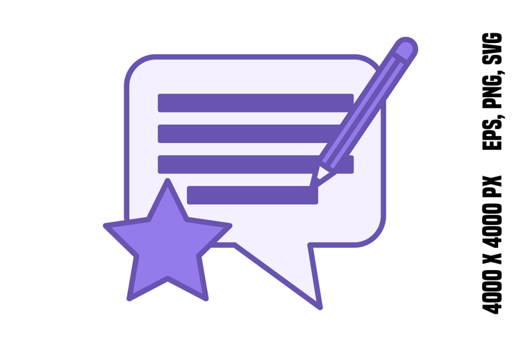 Colored Feedback Icon