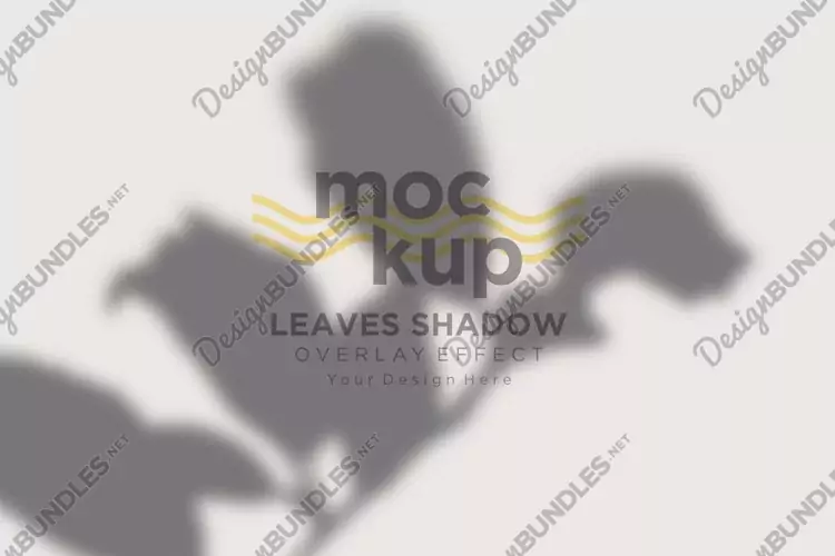 Leaves Shadow Overlay Effect Mockup