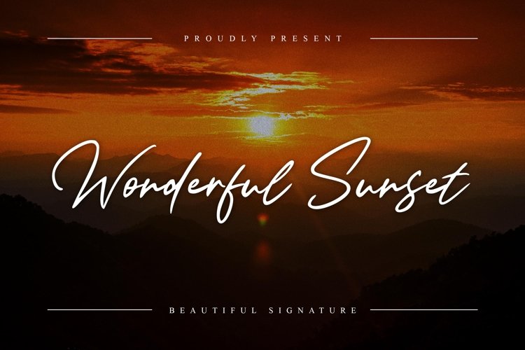 Wonderful Sunset example image 1