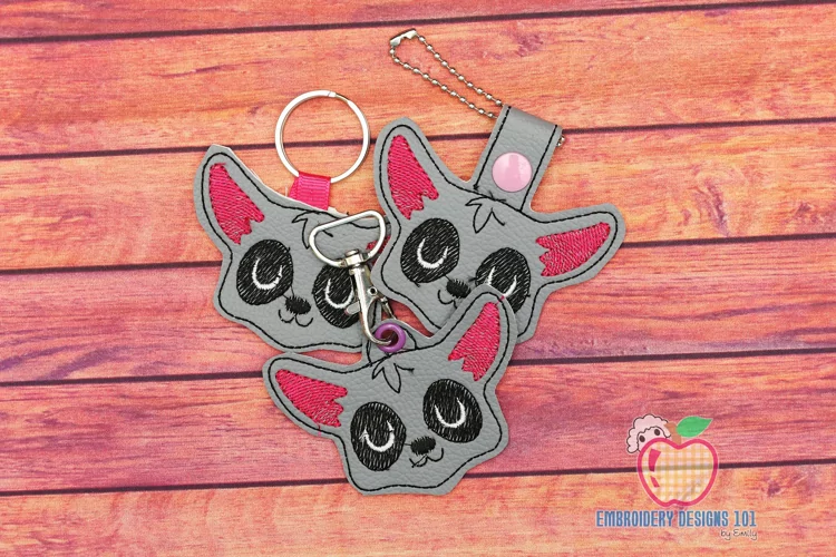 Baby Animal Face ITH KeyFob Snaptab