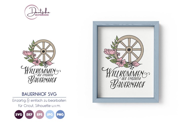 Willkommen SVG | Bauernhof SVG example image 1