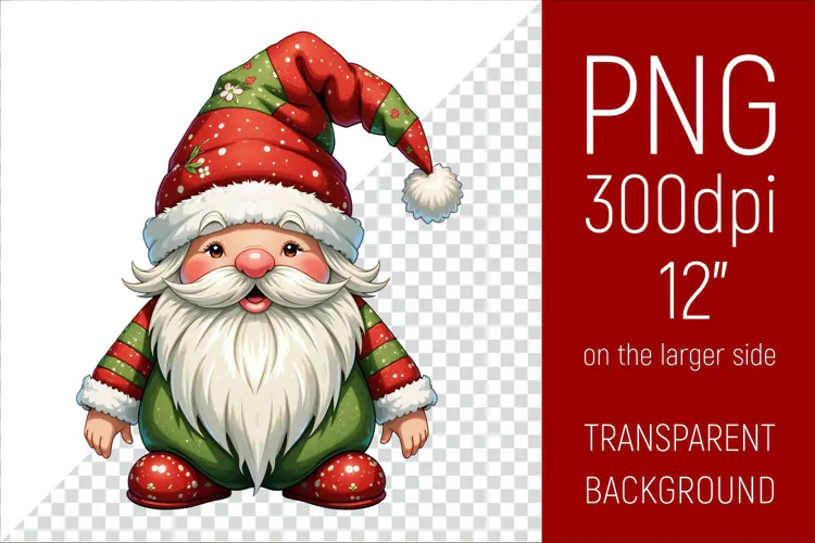 Christmas Gnome PNG | Christmas Sublimation Design