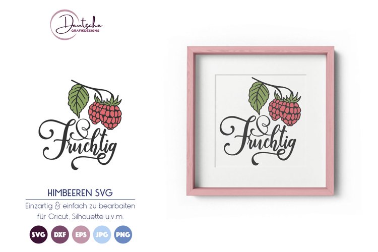 Fruchtig SVG | Himbeeren SVG example image 1