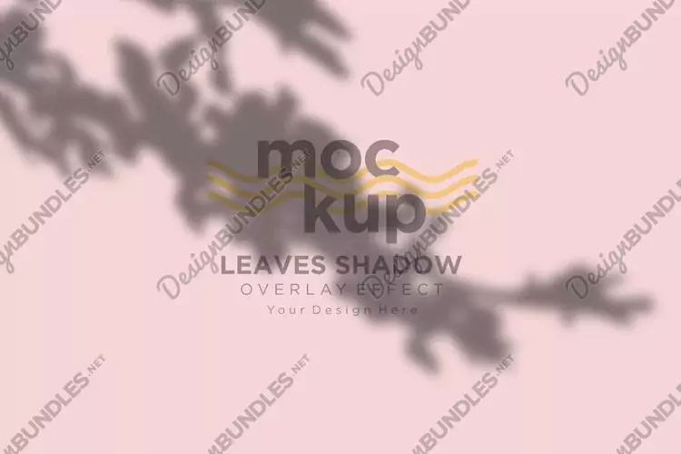 Leaves Shadow Overlay Effect Mockup