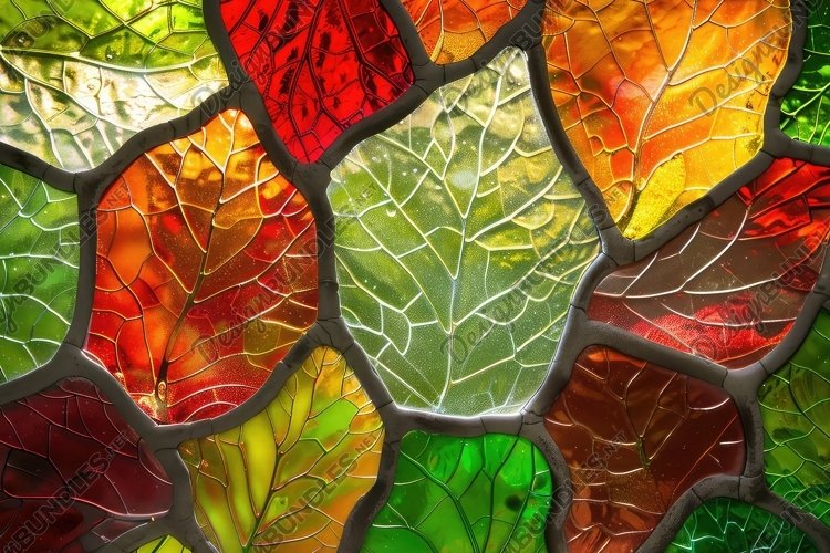 Stained Glass Texture Image 16