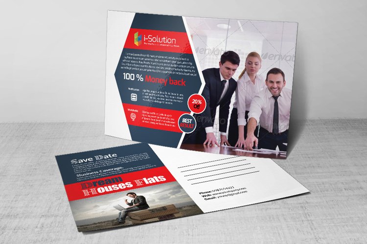 Business Postcards Templates example image 1