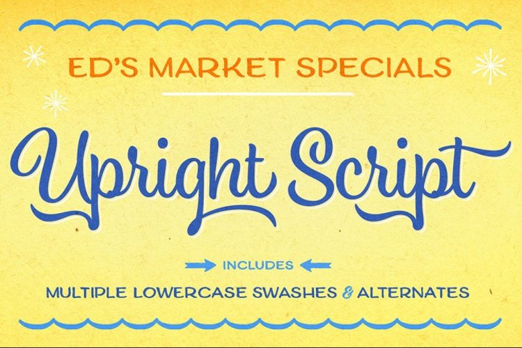 Ed's Market Upright Script example image 1
