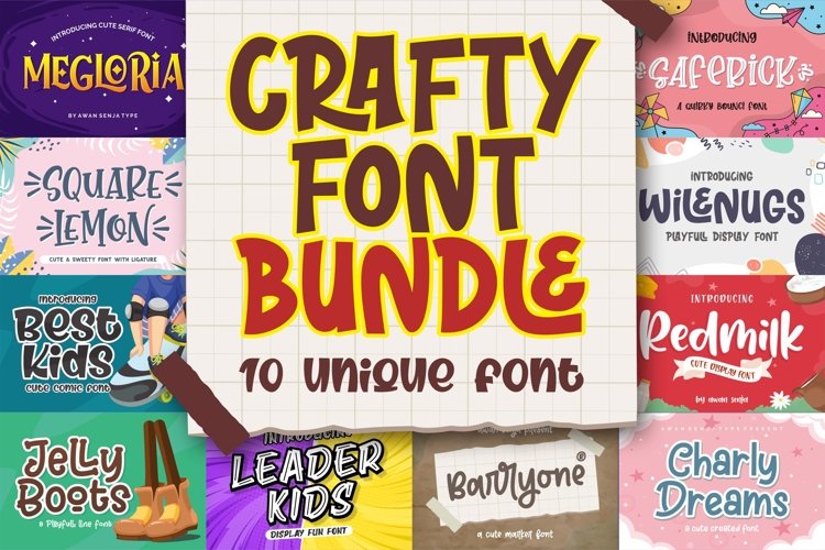 Crafty Font Bundle | By Awan Senja example image 1