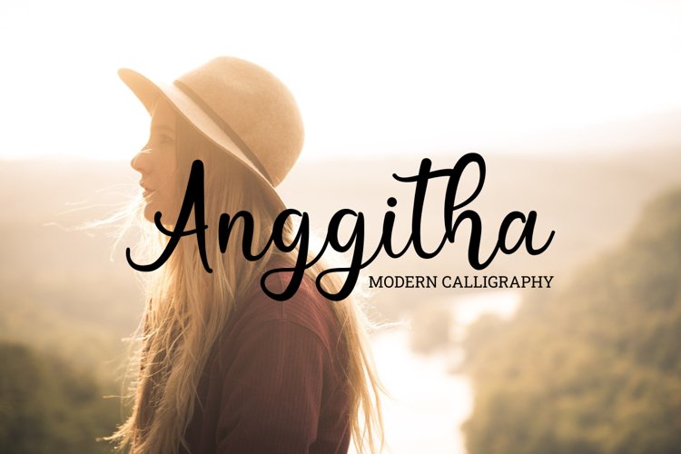 Anggitha modern calligraphy example image 1