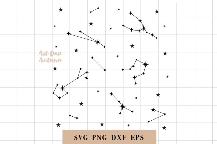 Stars SVG, Constellations svg, Zodiac signs