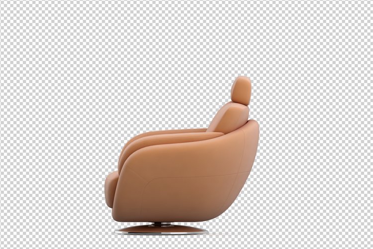 Isometric Arm Chair 3D isolated render