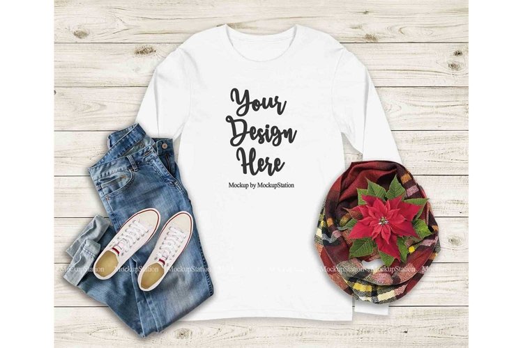 White Tshirt Mockup Image 4