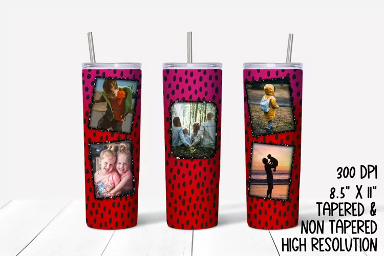 Photo Sublimation Tumbler Template