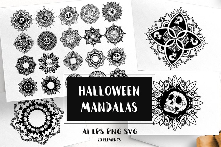 Halloween mandalas