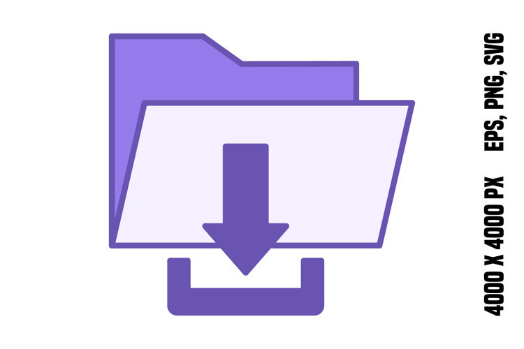 Colored Downloaded Icon